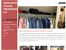 Tablet Screenshot of frompaynetogainorganizing.com